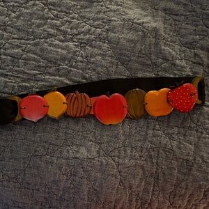 Vintage Colorful Fruit-Themed Women's Belt